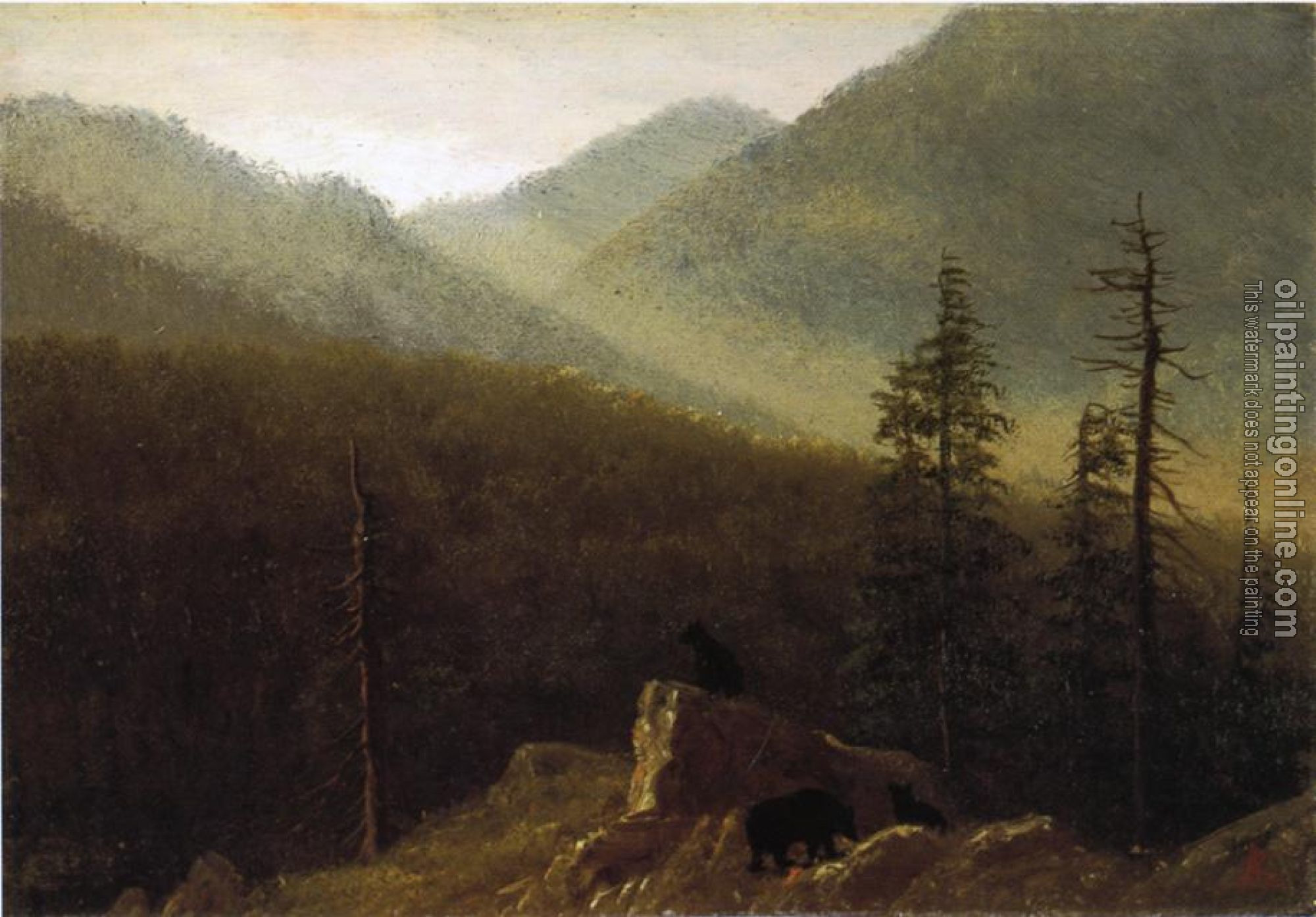 Bierstadt, Albert - Bears in the Wilderness